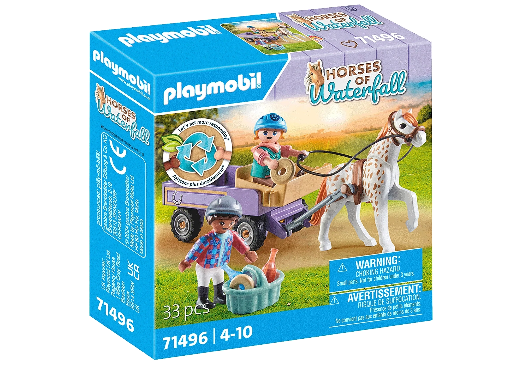 Playmobil Horses Of Waterfall Pony Carriage 71496