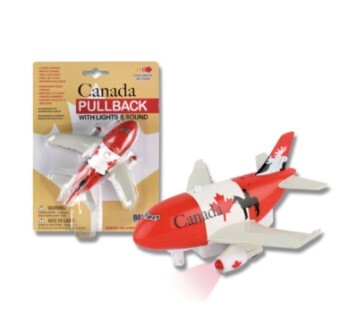 Daron Canada Plane Pull Back With Light & Sound