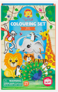 Tiger Tribe Zoo Colouring Set