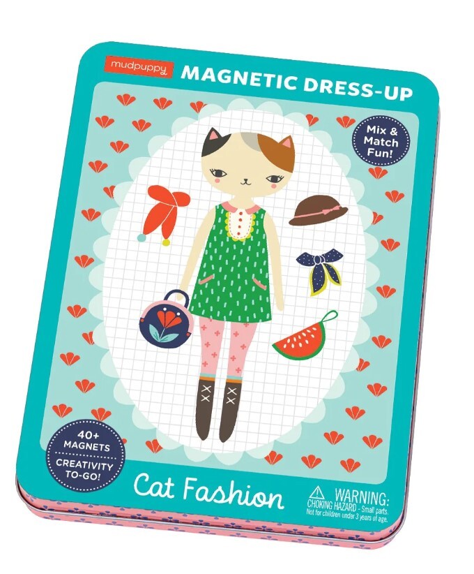 Mudpuppy Cat Fashion Magnet Figures