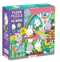 Mudpuppy Garden Bunnies Floor Puzzle