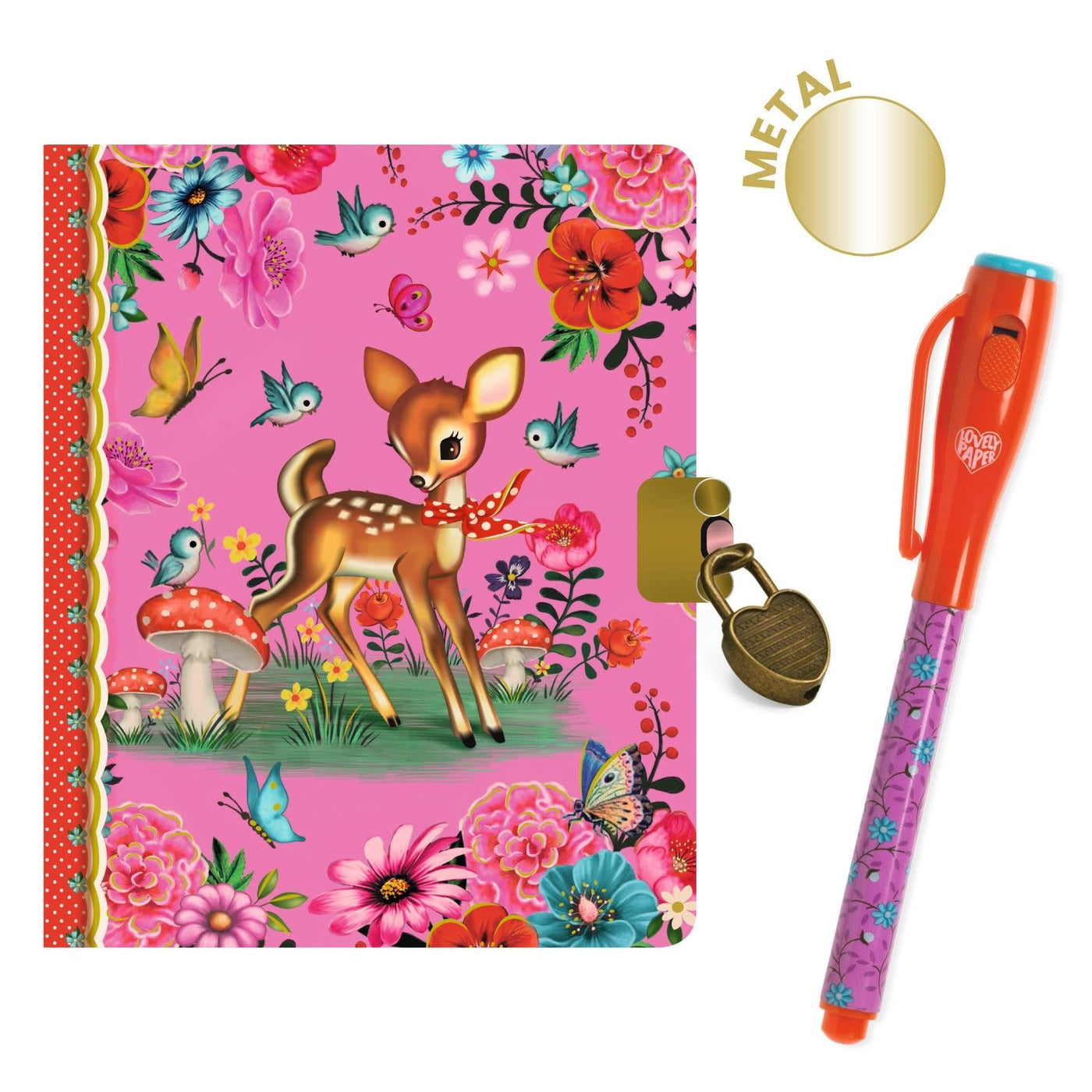 Lovely Paper Fiona Little Secret Notebook And Magic Marker