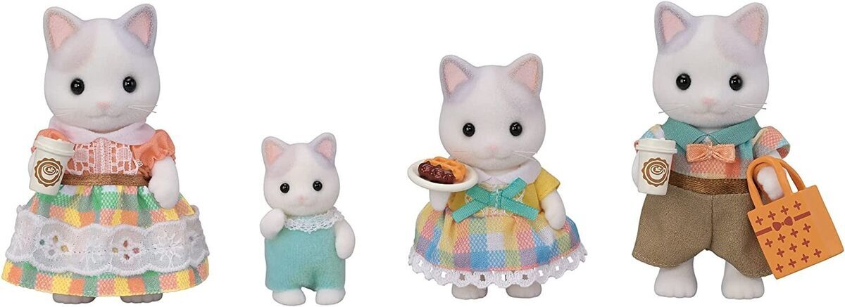 Calico Critters Latte Cat Family