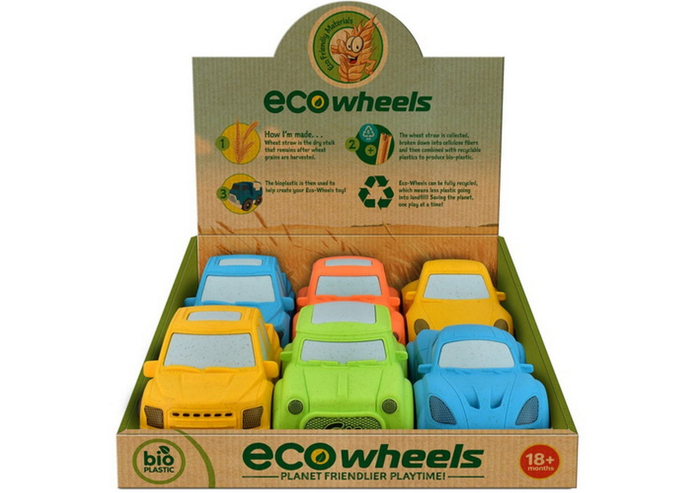 Bio Plastic Cars Assorted 3.5in