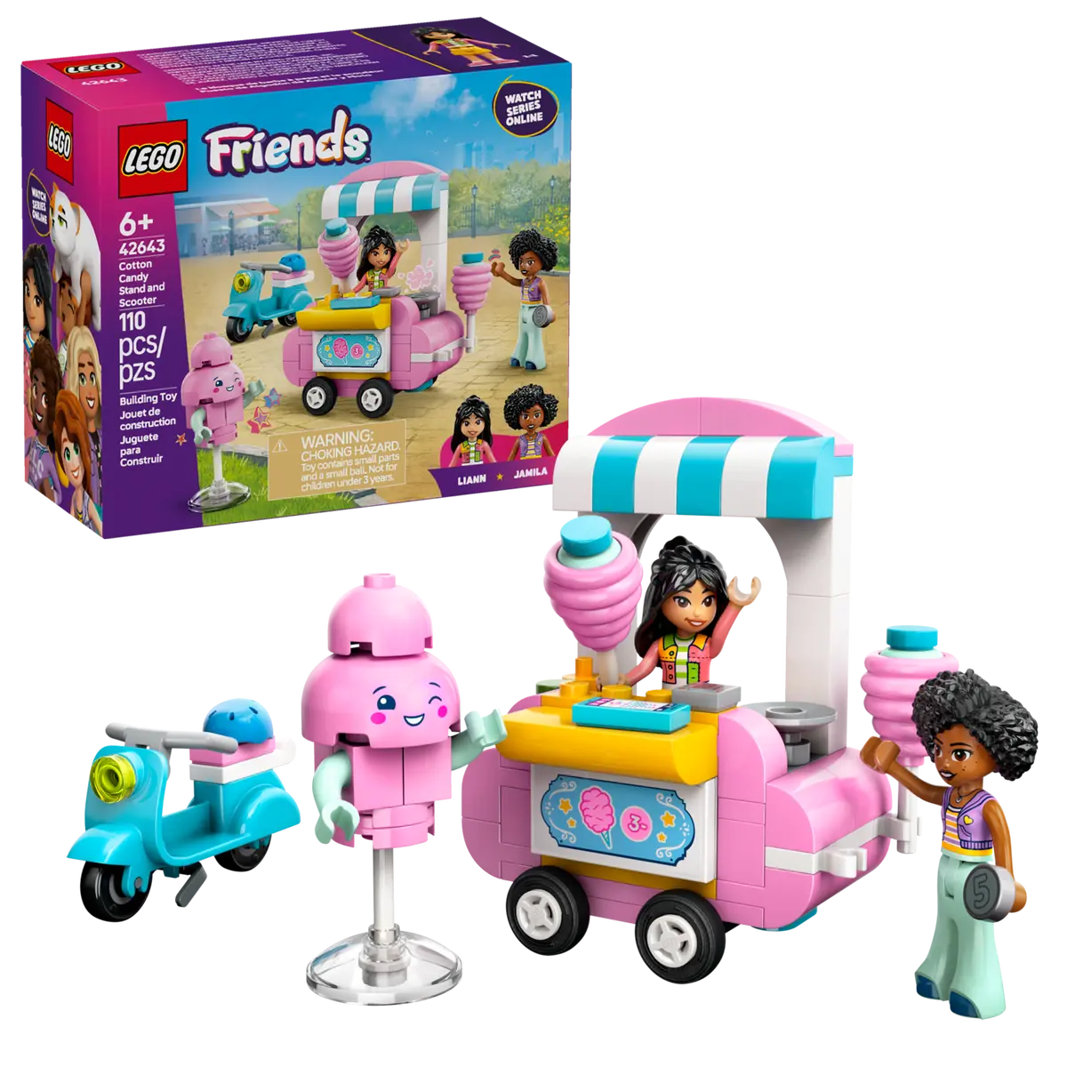 Lego Friends Cotton Candy Stand And Scooter 42643