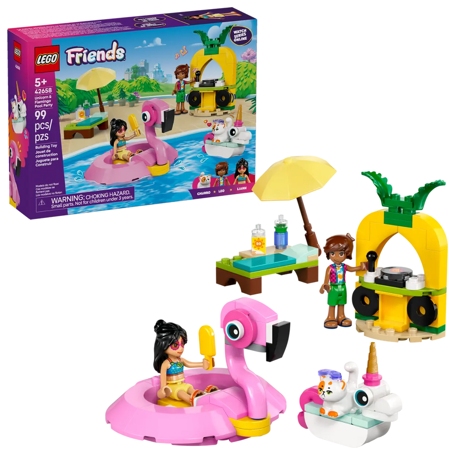 Lego Friends Unicorn & Flamingo Pool Party 42658