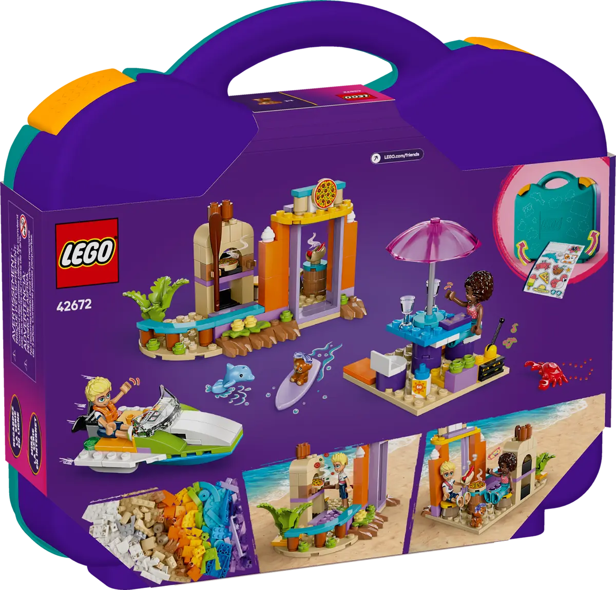 Lego Friends Creative Beach And Travel Suitcase 42672