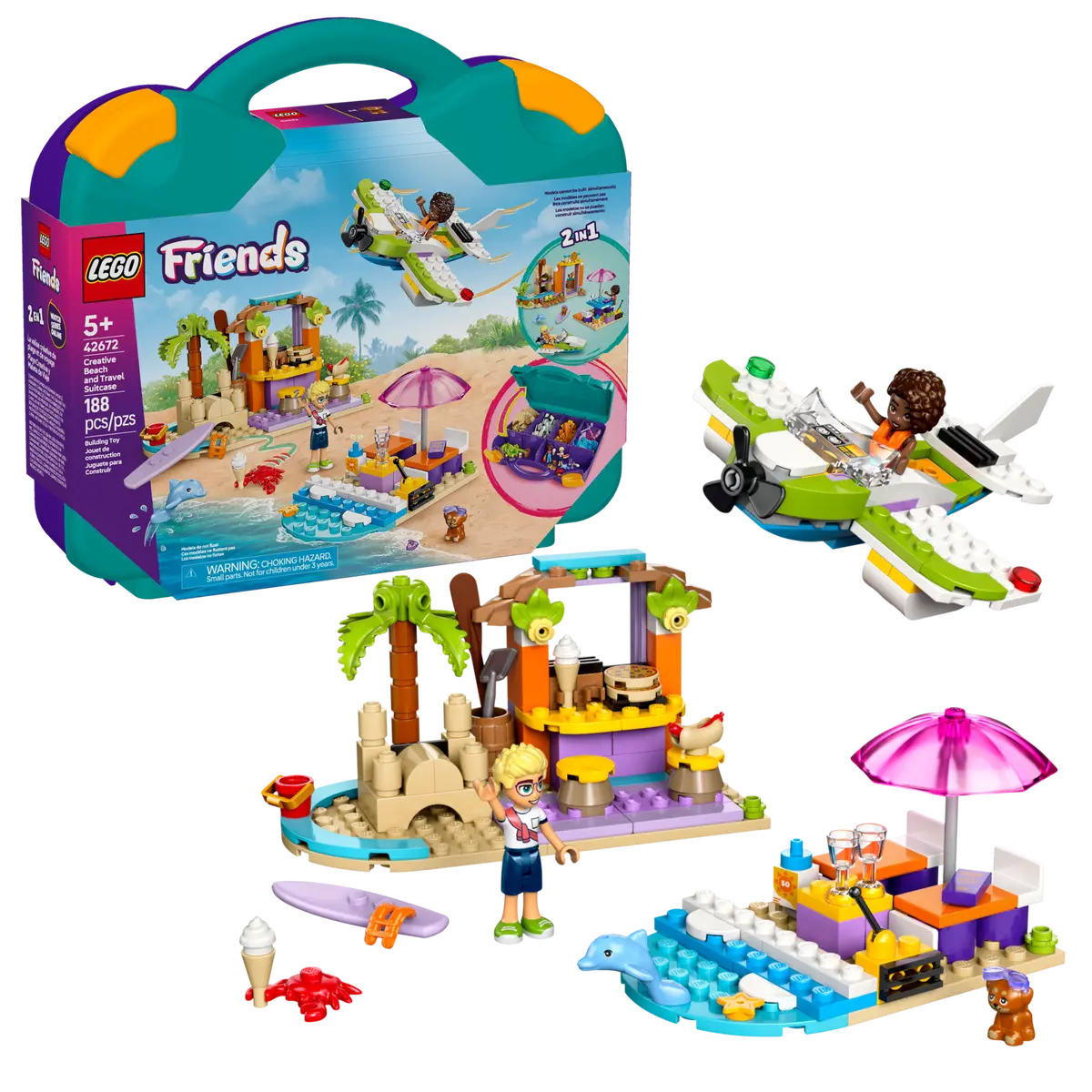 Lego Friends Creative Beach And Travel Suitcase 42672