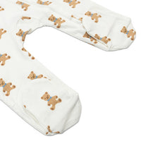 Lulujo Vintage Bear Footed Sleeper 6-12M