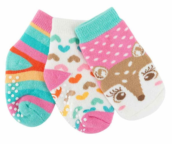 Zoocchini Fiona Fawn Comfort Terry Socks 0-24 Months