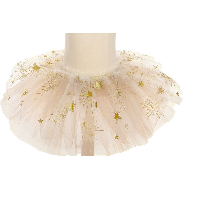 Great Pretenders Sparkle Star Tutu, White & Gold 4-6 Years