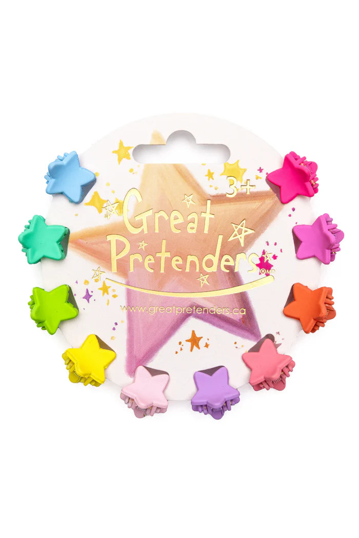 Great Pretenders Rainbow Star Mini Hairclips