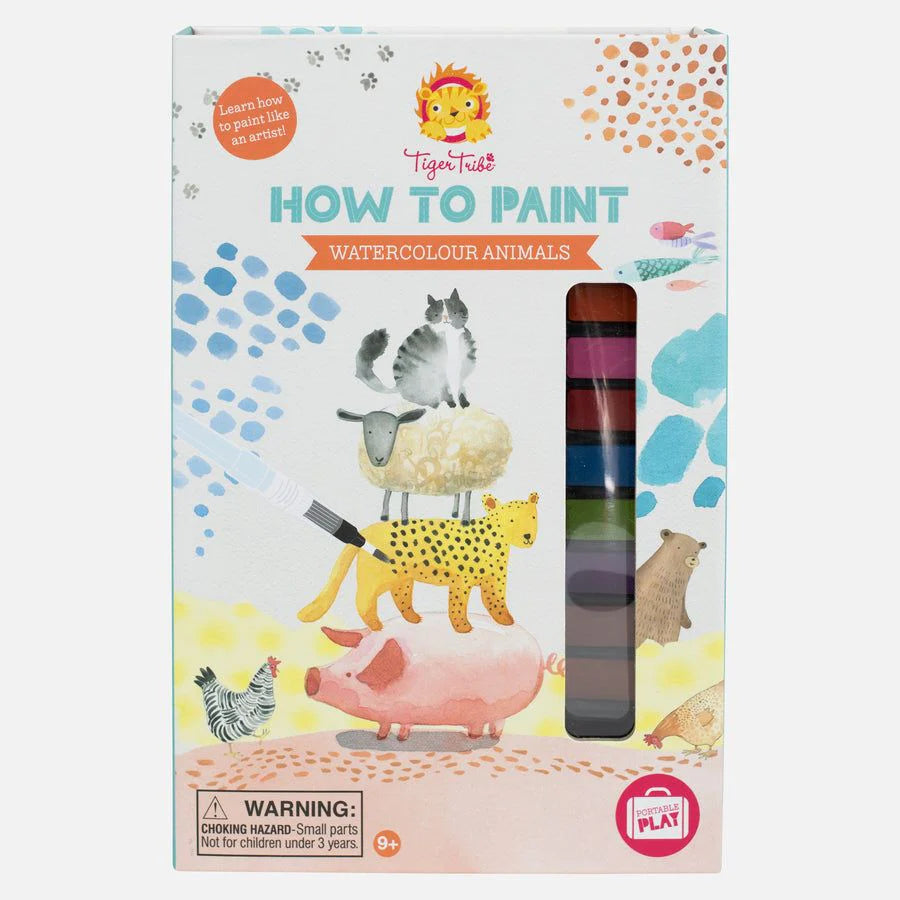 Tiger Tribe Watercolour Animals - How To Paint