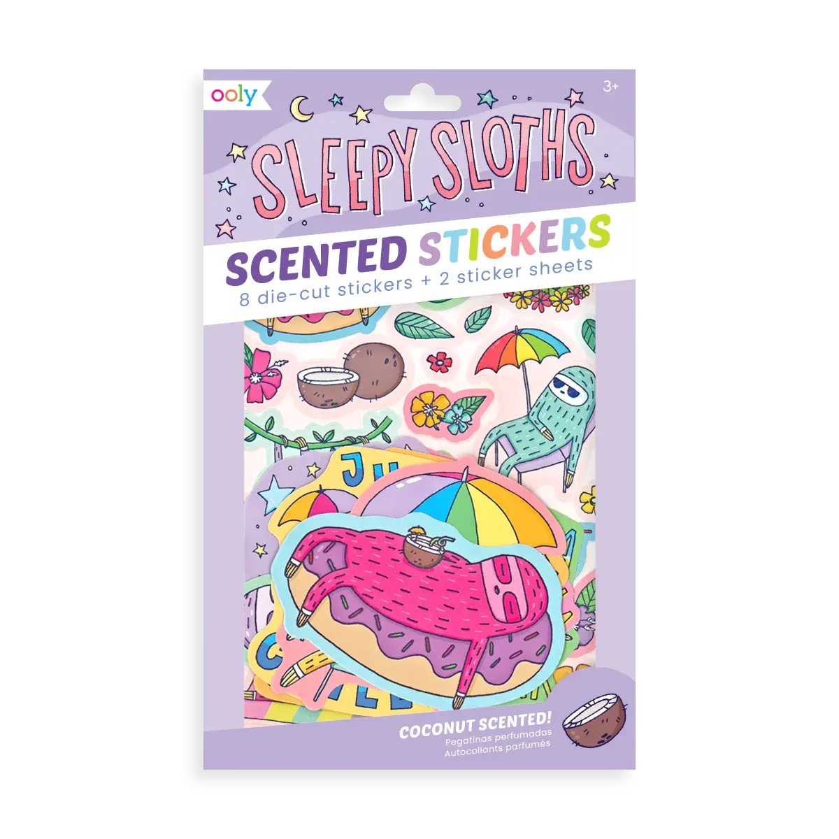 Ooly Sleepy Sloths: Scented Scratch Stickers