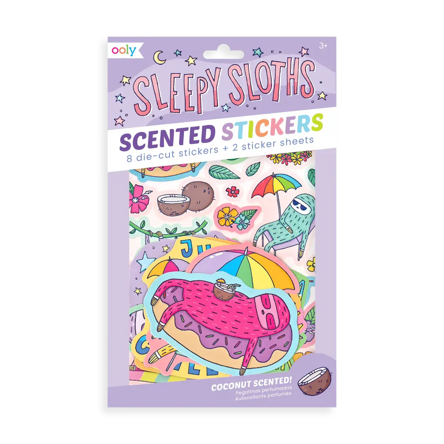 Ooly Sleepy Sloths: Scented Scratch Stickers