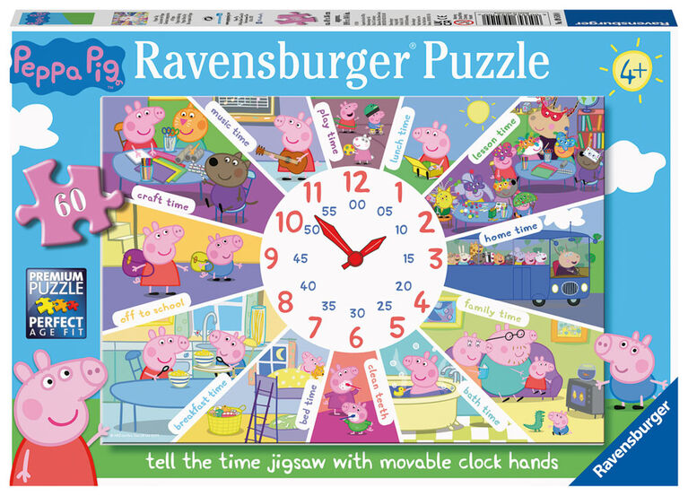 Ravensburger Peppa Pig Tell The Time Puzzle