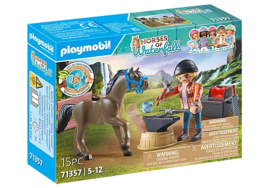 Playmobil Horses Of Waterfall Farrier Ben & Achilles 71357