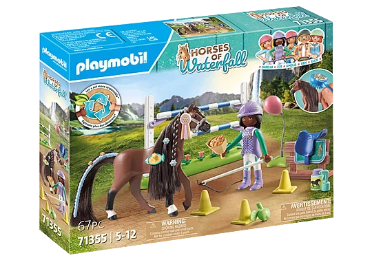 Playmobil Horses OF Waterfall Jumping Arena With Zoe & Blaze 71355