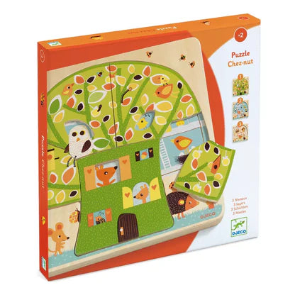 Djeco Chez-Nut 3 Layer Puzzle