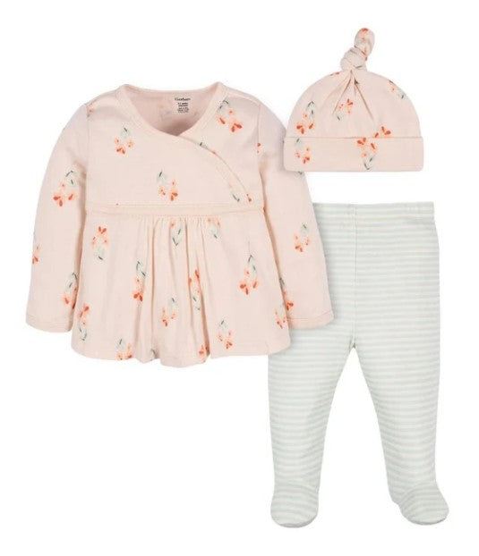 Gerber Wildflower 3 Piece Set 0-3M