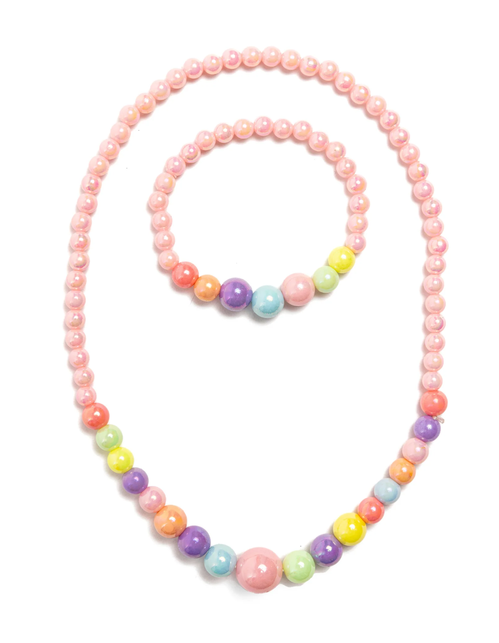 Great Pretenders Pearly Pastel Neckalce and Bracelet Set