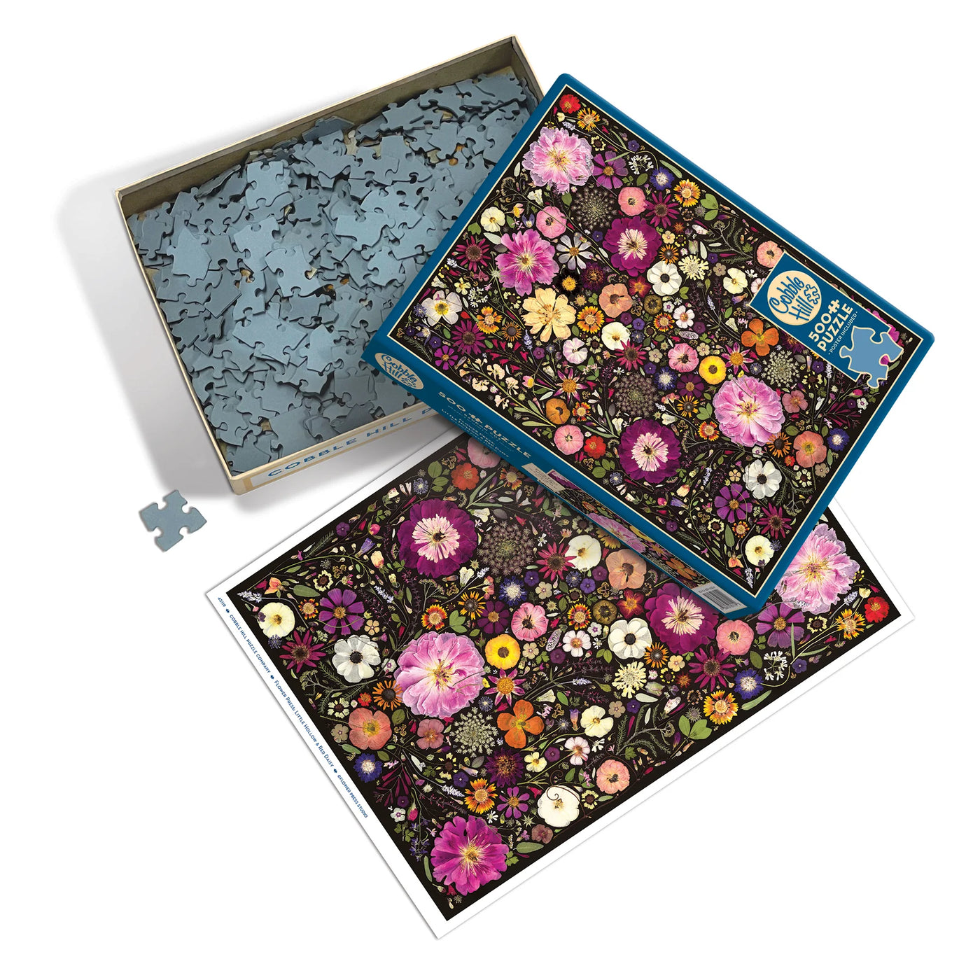 Cobblehill Flower Press: Little Hollow & Red Daisy 500 Piece