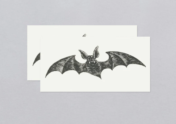 Tattly Vampire Bat Tattoo Pair