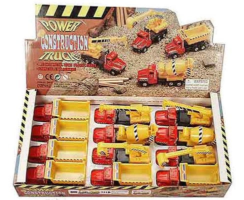 Diecast Construction Trucks Assorted 5.25"