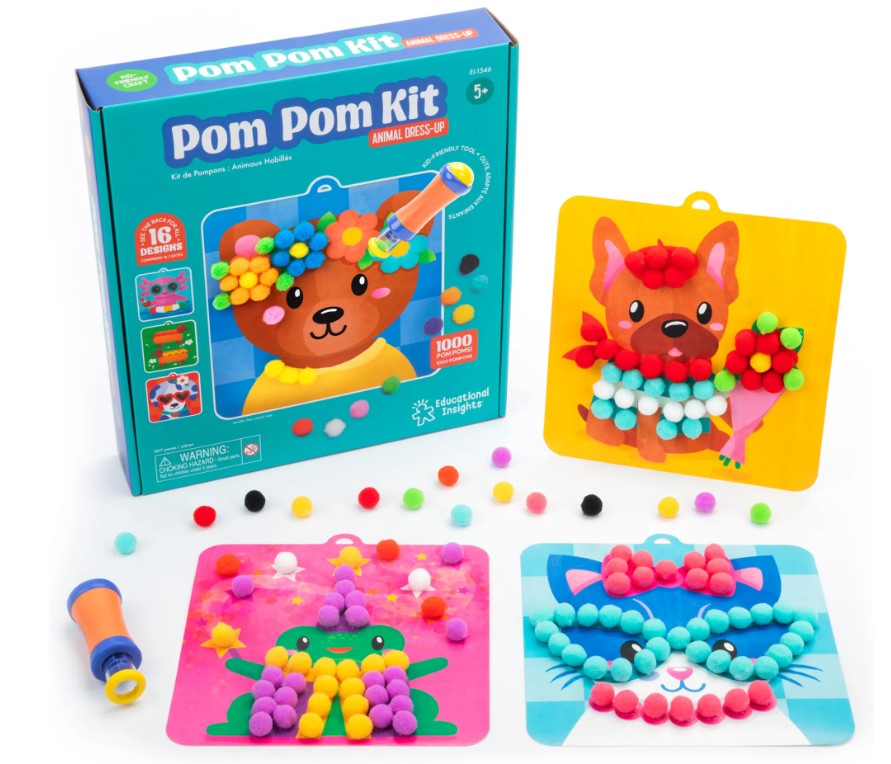 Educational Insight Pom Pom Kit Animal Dress Up