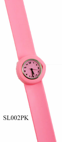 Pink Thin Slap On Watch