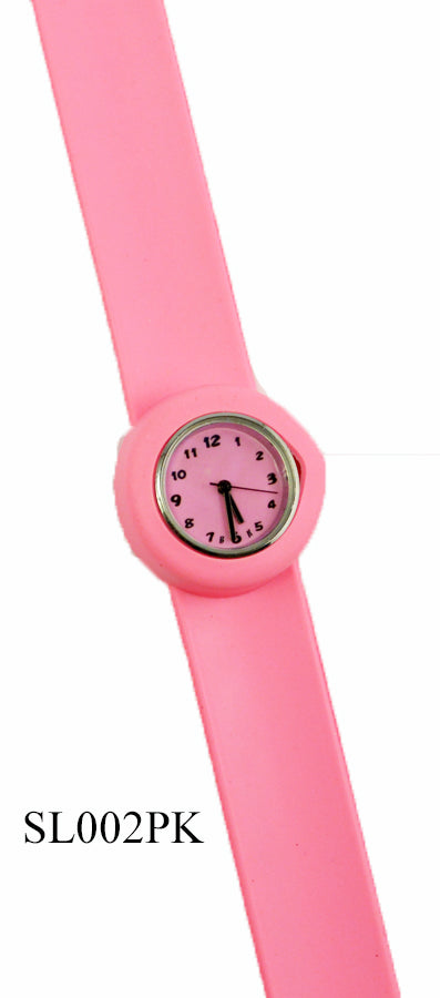 Pink Thin Slap On Watch