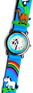 Rainbow/Asst Animals Children's Watch