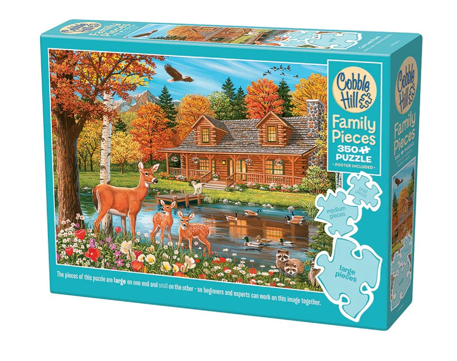 Cobblehill Cottage Pond 350pc Family Puzzle