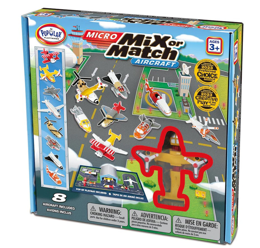 Popular Playthings Mix Match Aircraft Micro