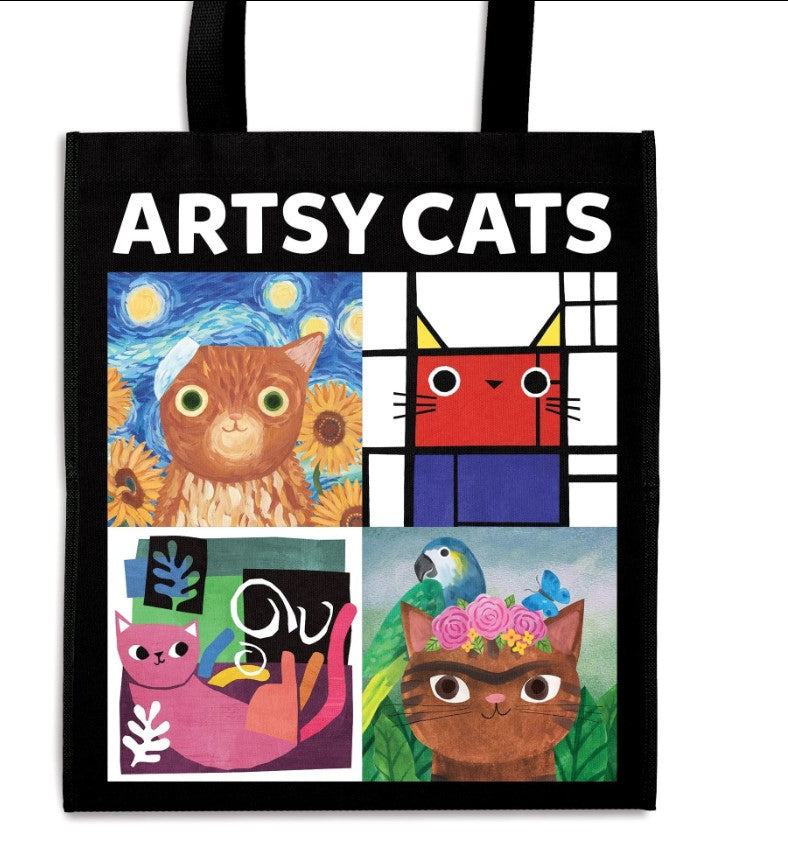 MudPuppu Artsy Cats Reusable Bag