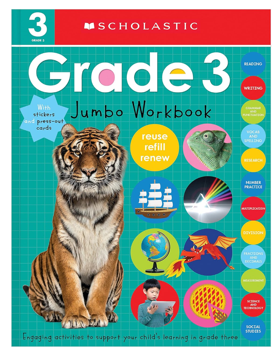 Scholastic Grade 3 Jumbo Workbook