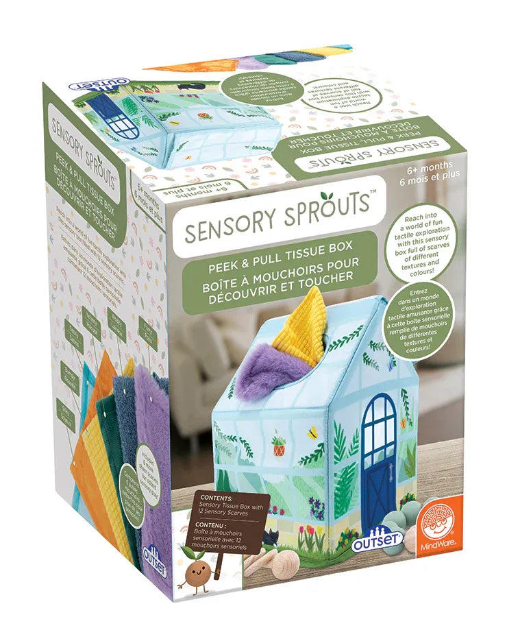 Sensory Sprouts Peek & Pull Tissue Box