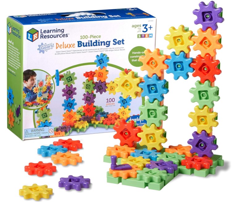 Educational Insights Gears! Gears! Gears! Deluxe Building Set