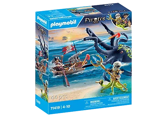 Playmobil Pirates Battle With Giant Octopus 71419