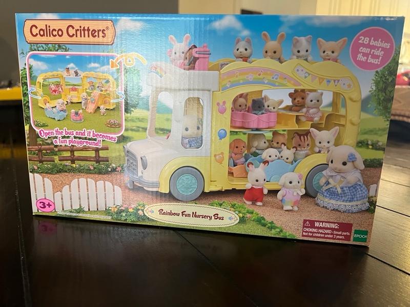 Calico Critters Rainbow Fun Nursery Bus