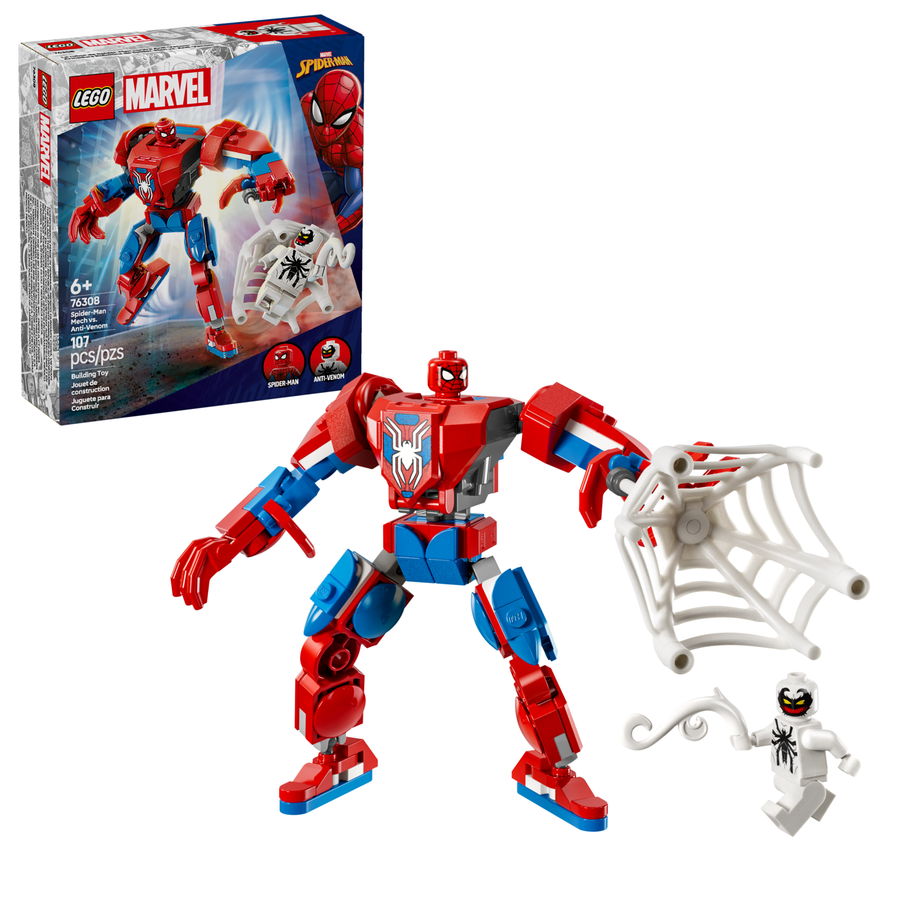 Lego Marvel Spider Man Mech vs Anti-Venom