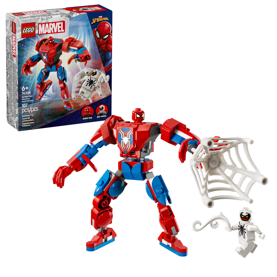 Lego Marvel Spider Man Mech vs Anti-Venom