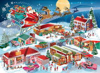 CobbleHill Santa's Flyby 350 Piece