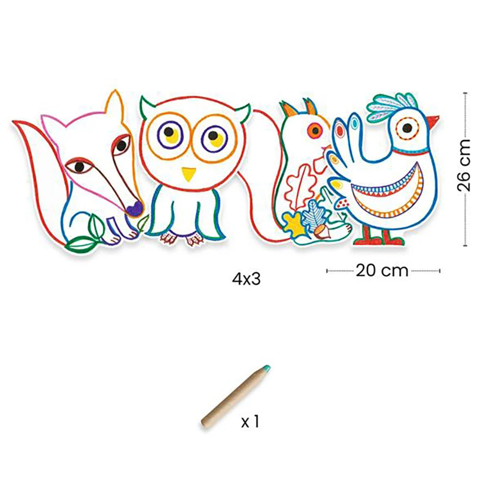 Djeco Forest Friends Colouring