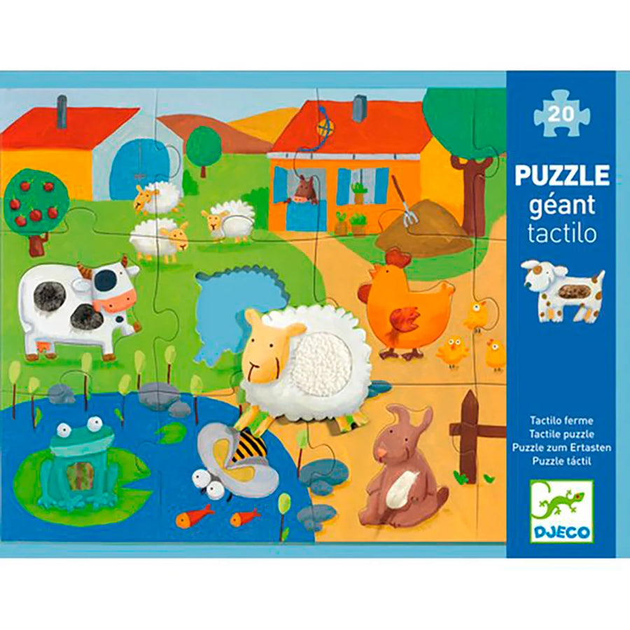 Djeco Tactilo Farm Giant Puzzle
