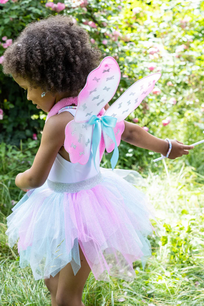 Great Pretenders Think Mint Pink Skirt,Wings & Wand, Size 4-6