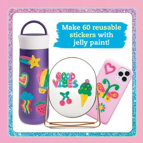 Klutz Paint & Peel Jelly Stickers: Glitter Goals
