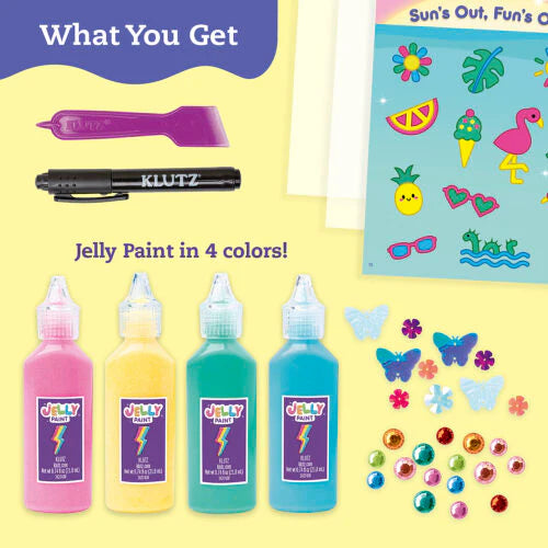 Klutz Paint & Peel Jelly Stickers: Glitter Goals