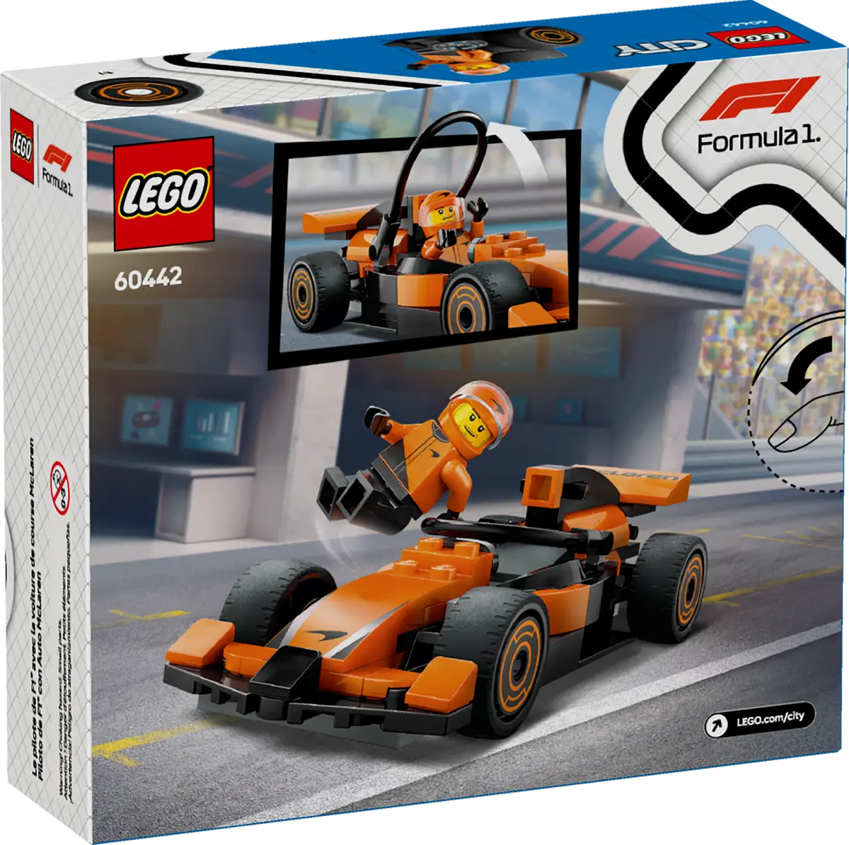 Lego City Formula 1 F1 Driver With McLaren Race Car 60442