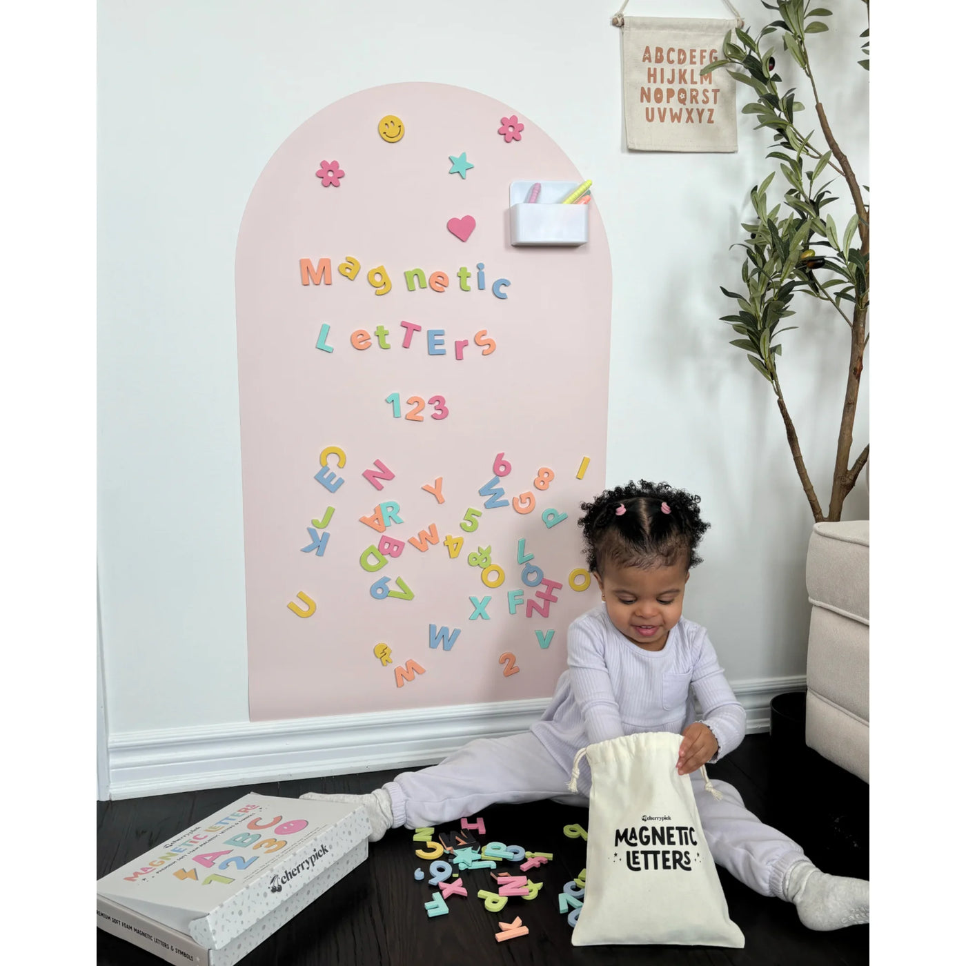 Cherrypick Soft Foam Magnetic Letters - Pastel Rainbow